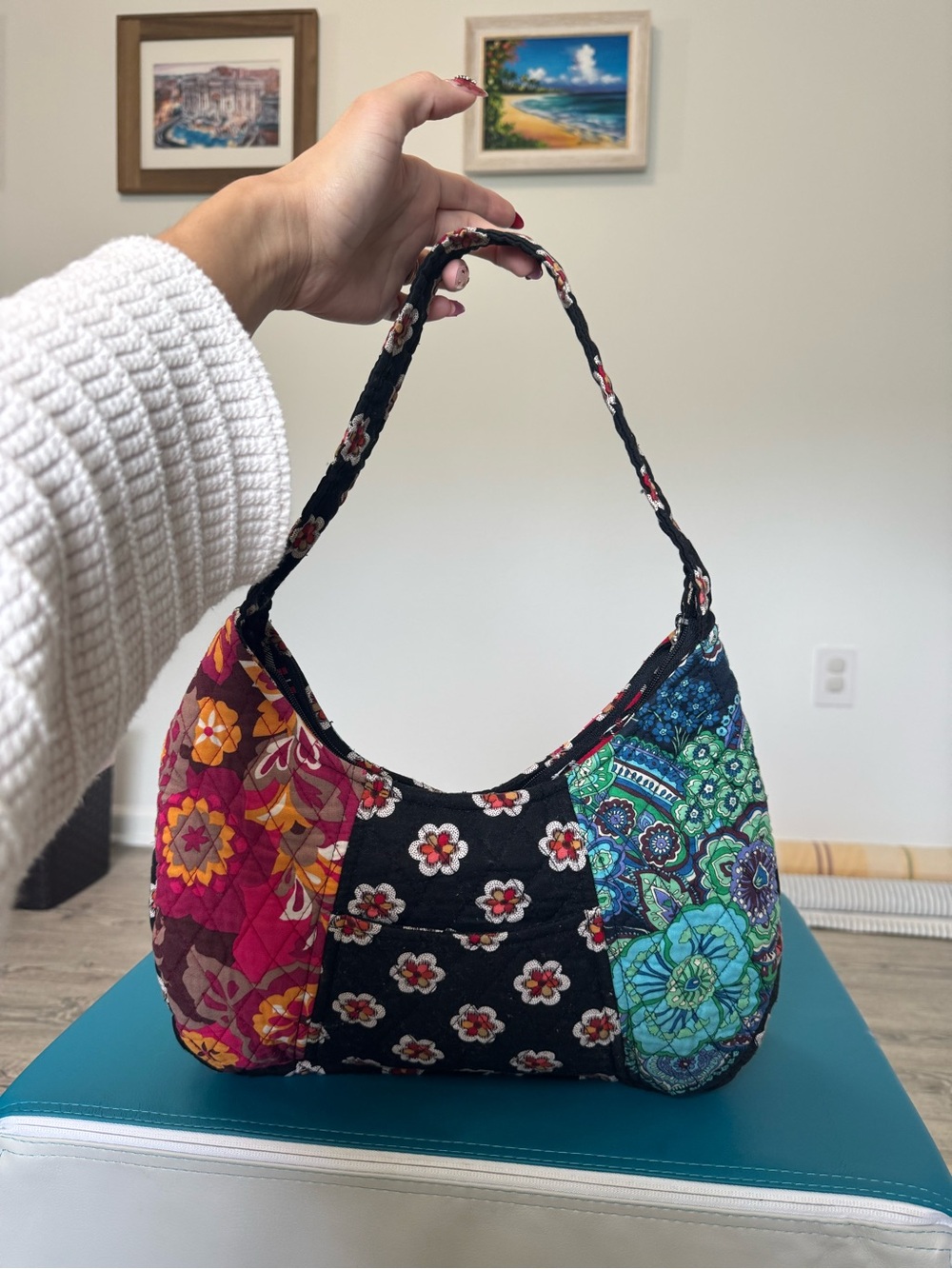 Vera Bradley Floral Quilted Shoulder Bag